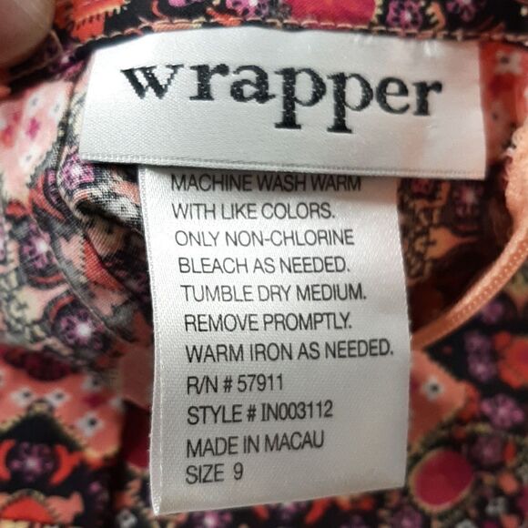 WRAPPER Pink Purple and Black Ruffle Bottom Skirt - Picture 4 of 9